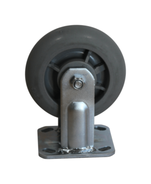 6” Thermo Rubber Rigid Caster 450 lbs. Capacity