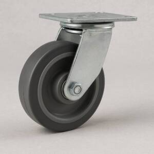 6” Thermo Rubber Swivel Caster 450 lbs. Capacity