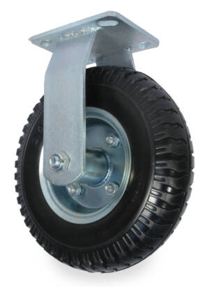 8” Pneumatic Bellman Cart Rigid Caster Wheel Flat Free No Maintenance Needed 350lb Capacity